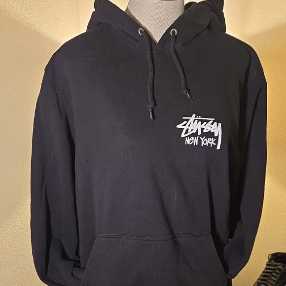 Stussy Black Sweatshirt Pullover Hoodie